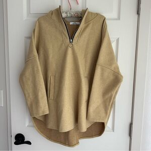 Winter Zipper Hoodie With Bat Sleeve Size S/M